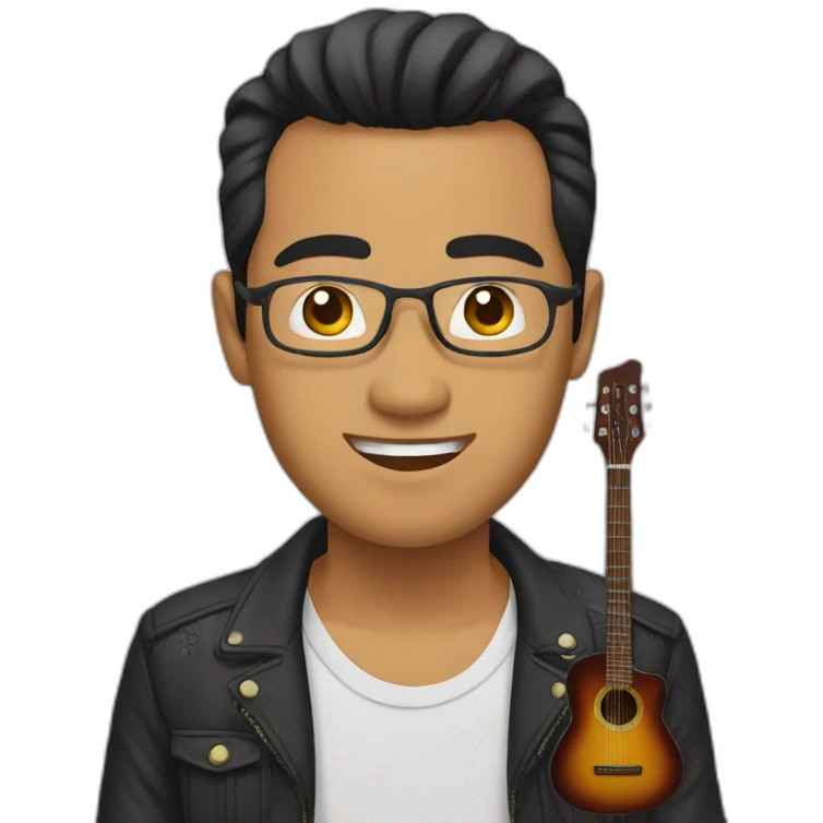 indonesian-guy-guitar emoji