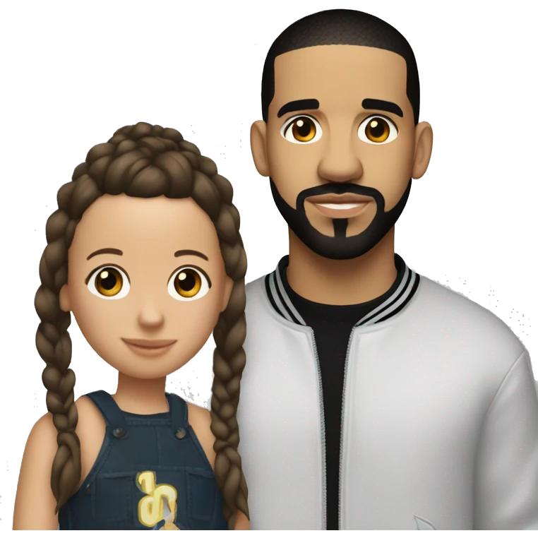 Drake and Millie Bobby Brown emoji