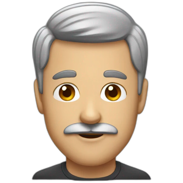 man with a small moustache emoji