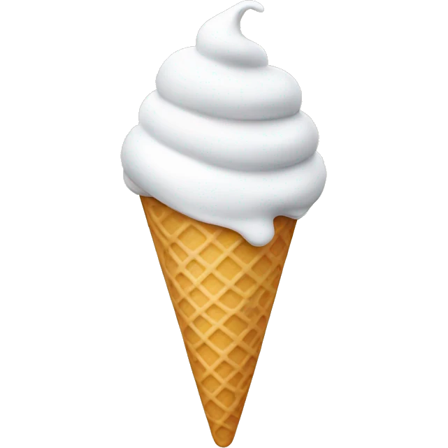 Vanilla ice cream emoji
