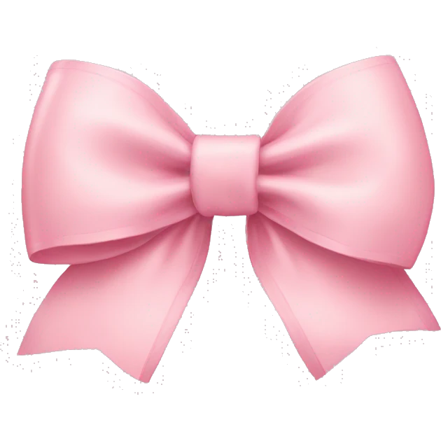 light pink bow on light pink bow emoji