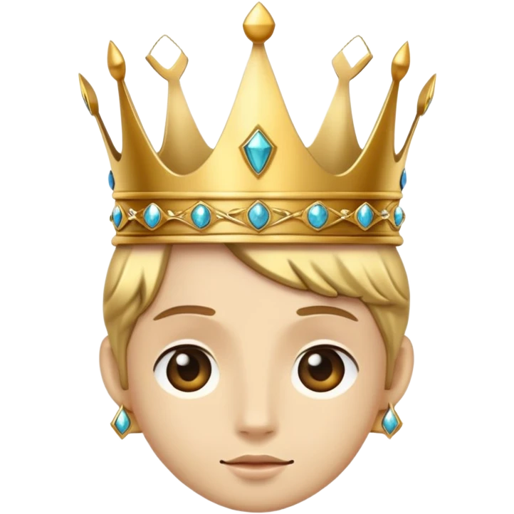 Ear wearing a crown emoji