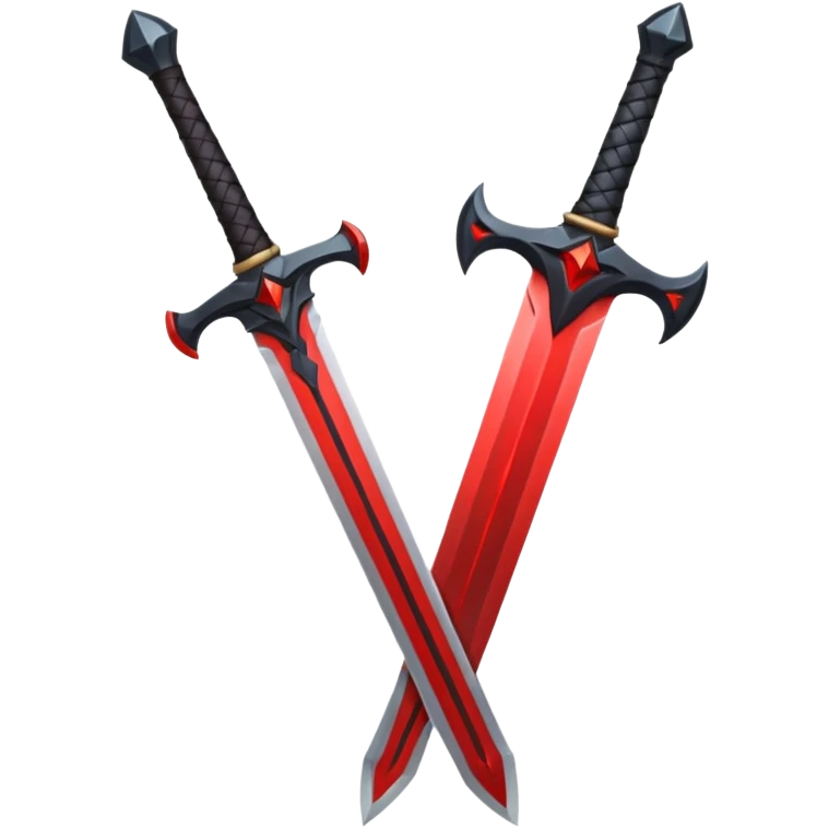 iOS emoji, minimal dark sword, flat design, fantasy emoji