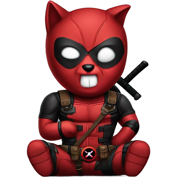 Deadpool kitty emoji