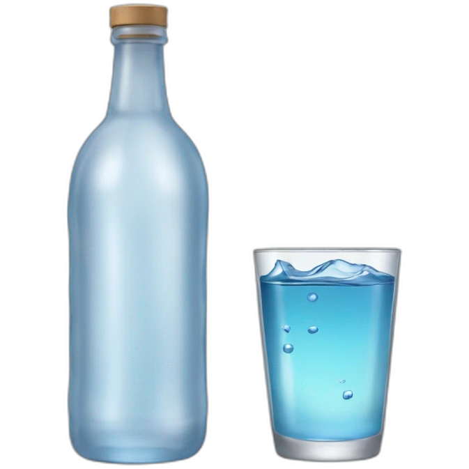 Water in vodka emoji