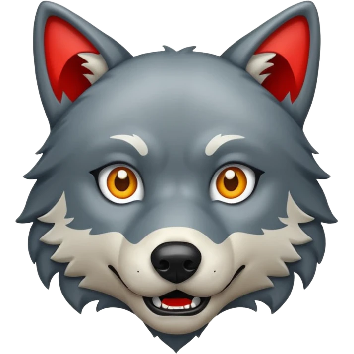 Wolf danger emoji