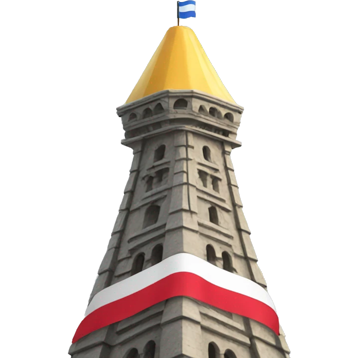 tower top with flag emoji
