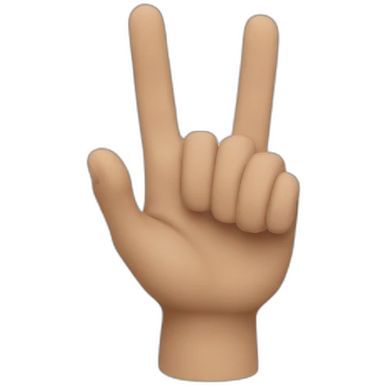 hand wave one finger with a ring emoji