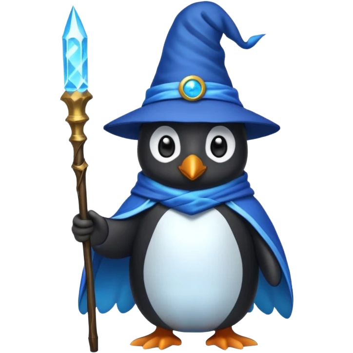 Penguin Wizard emoji