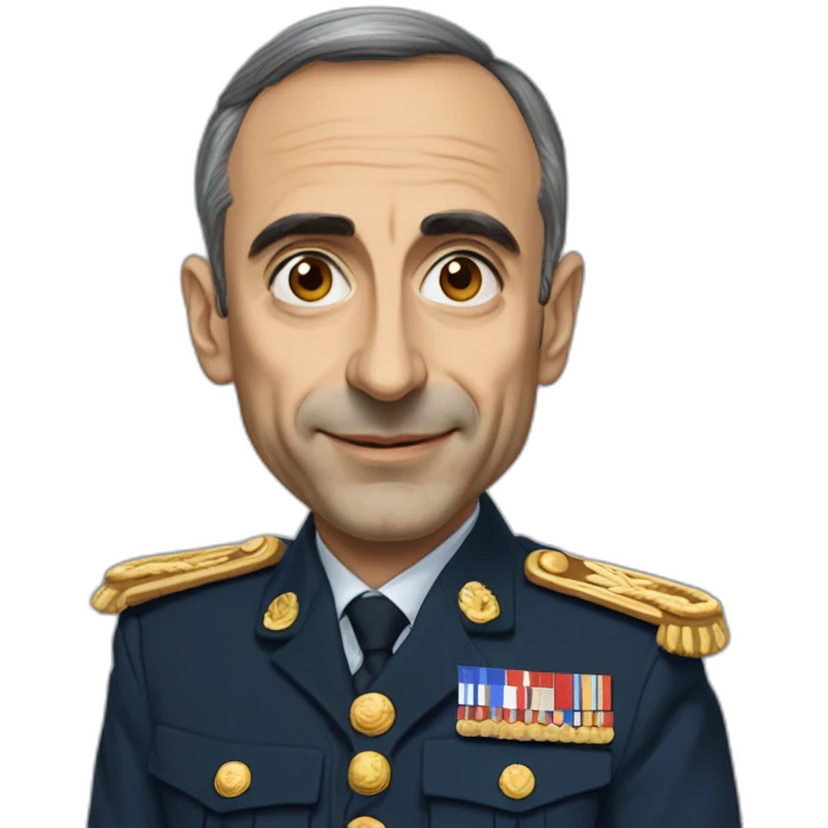 ÉRIC ZEMMOUR president français militaire emoji