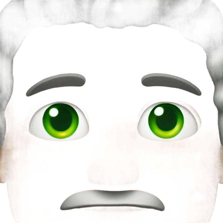 man with green eyes emoji