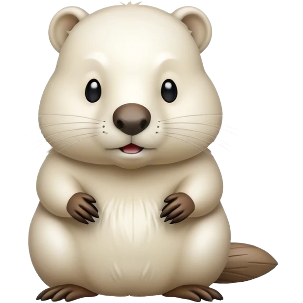 white beaver emoji