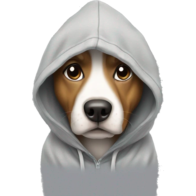 Dog with hoddie emoji