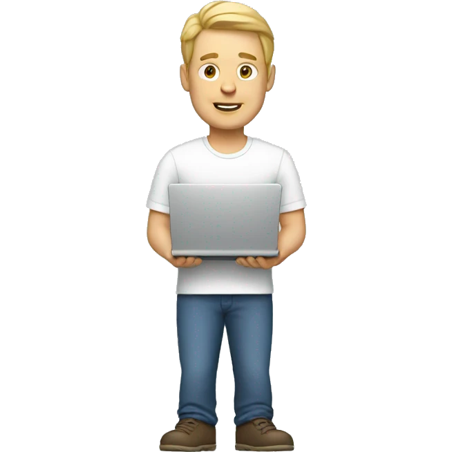 white man with laptop emoji