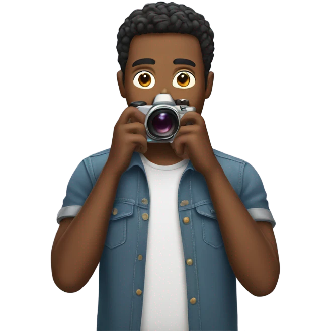 Man taking picture  emoji