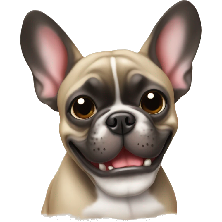 French Bulldog Being naughty emoji