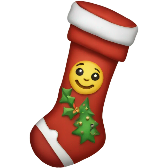 Christmas stocking emoji
