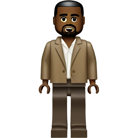 KANYE WEST lego full body emoji