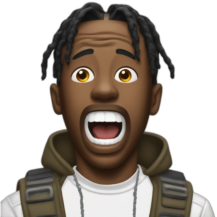 travis scott screaming emoji