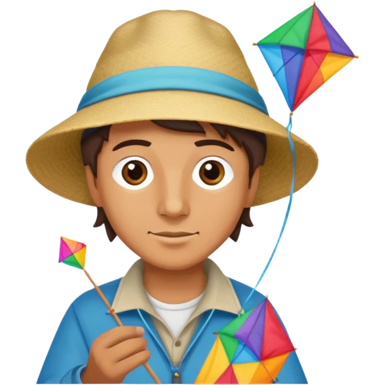 Kite Maker, making a kite emoji