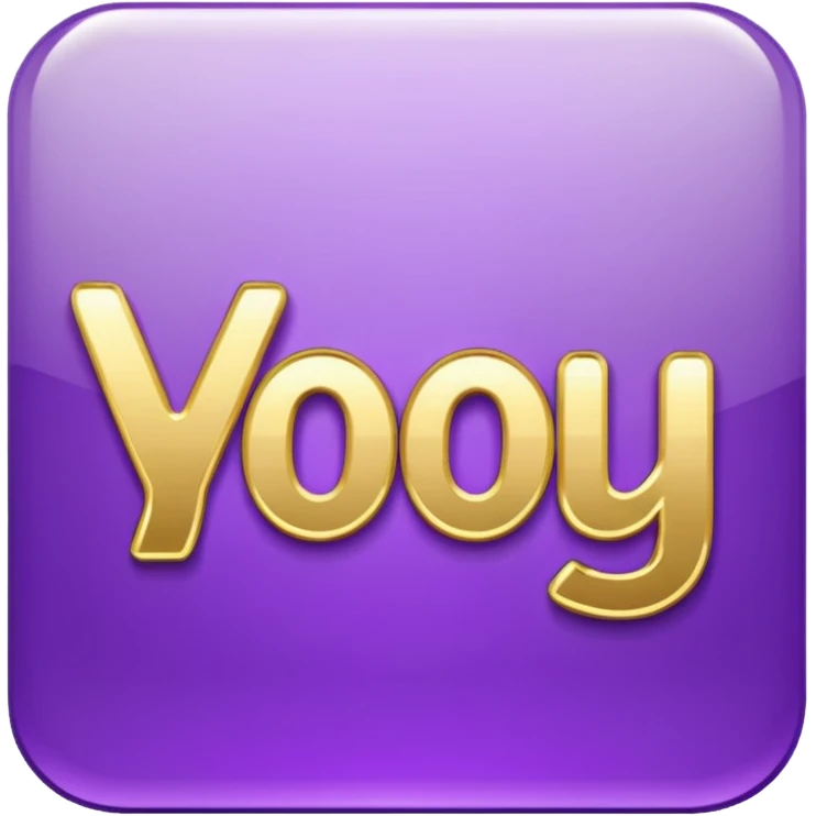 Shiny fancy purple text saying "YOU" emoji