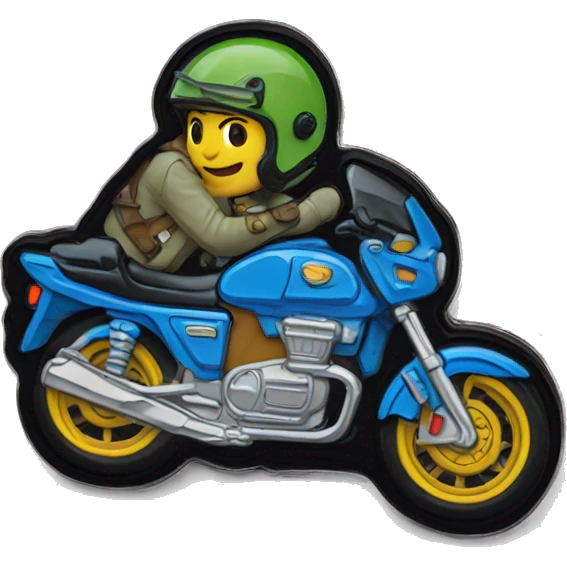 Une moto merlin pin pin emoji