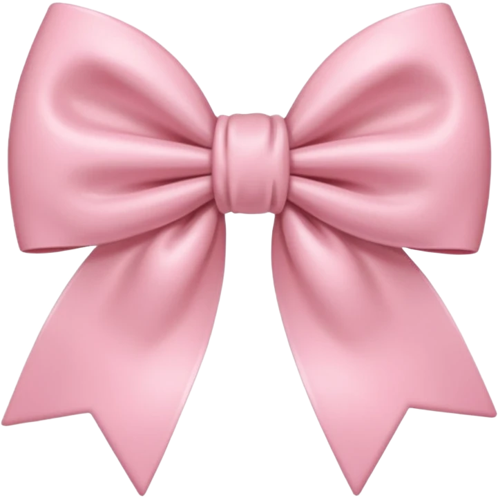 Very light Pink coquette aesthetic bow  emoji