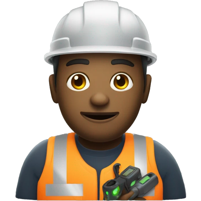 Roadmen with night vision device on his head and tools in his hand emoji
