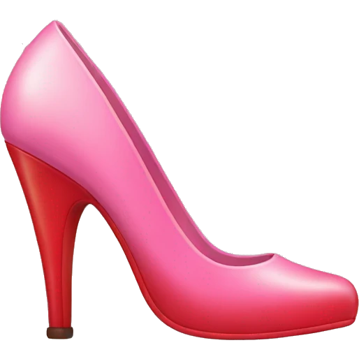 pink heels with red at the bottom emoji