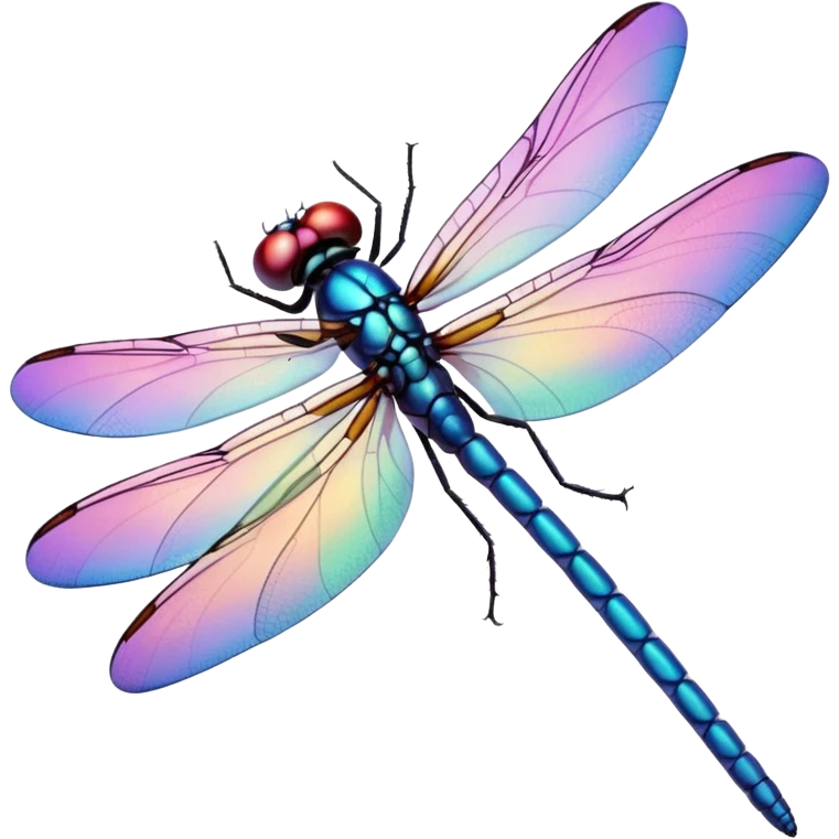 Peaceful Dragonfly color  emoji