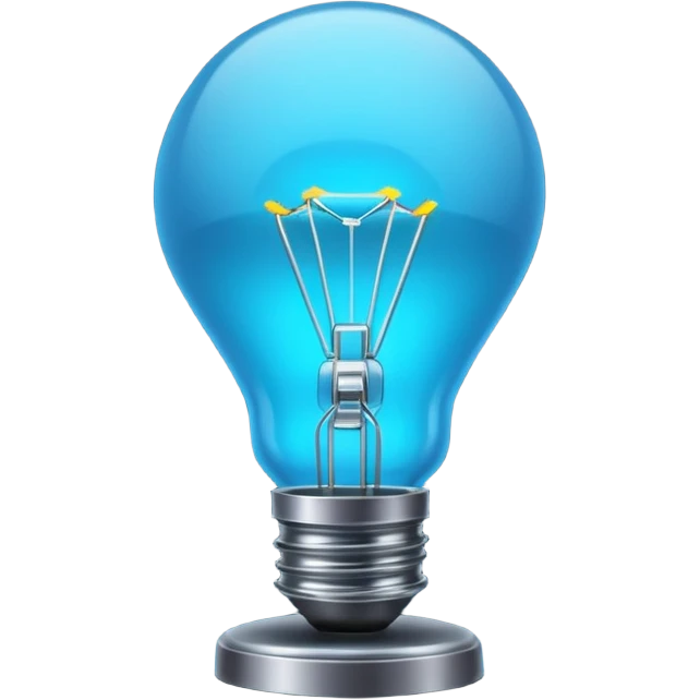 1980s neon light blue lighting lamp emoji