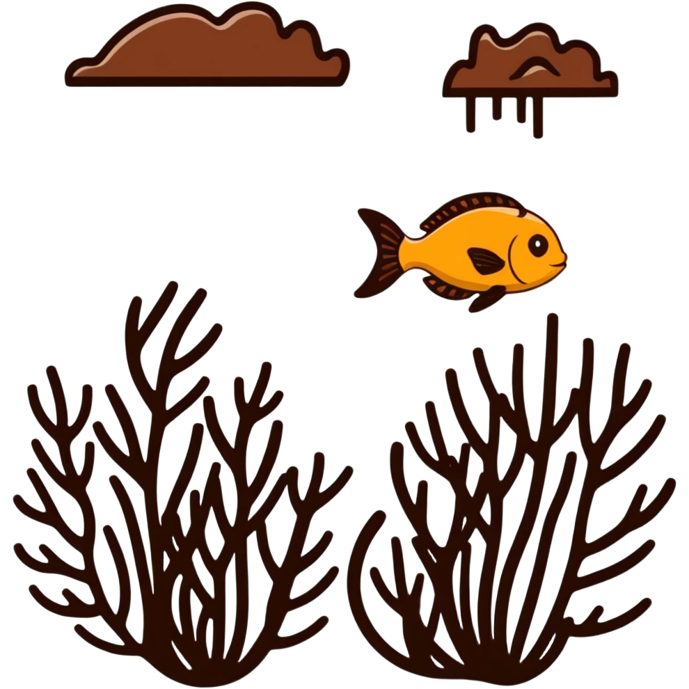 brown seaweed emoji