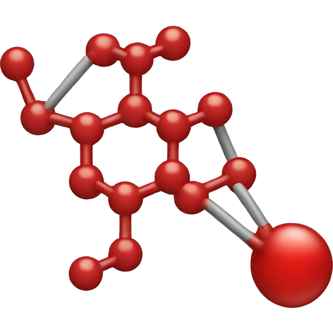 chemical compound red emoji