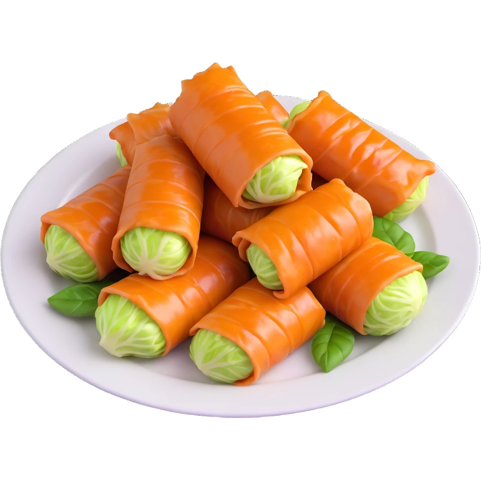 sarma cabbage rolls on a plate emoji