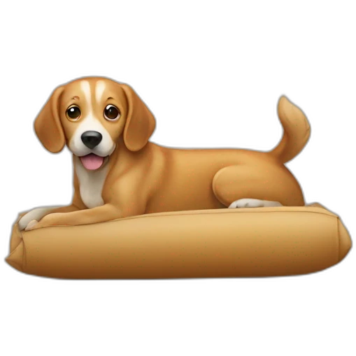 un chien sur une filla emoji