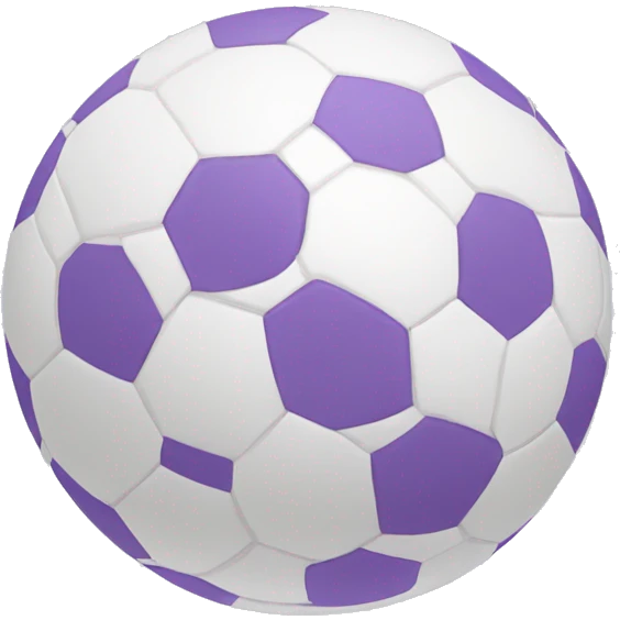 Balón violeta y blanco emoji