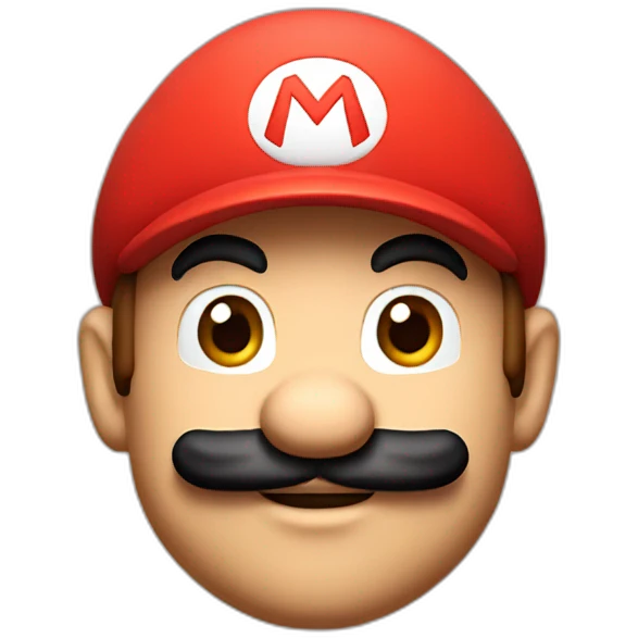 super Mario with a red cap emoji