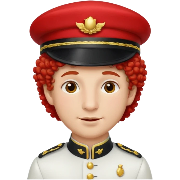 bellboy red hat face curly emoji