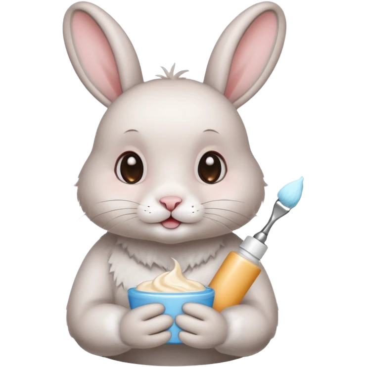  Rabbit doing skincare emoji