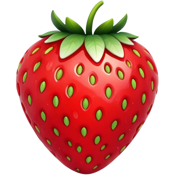 Ceramic strawberry  emoji