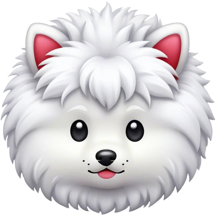 White pom emoji
