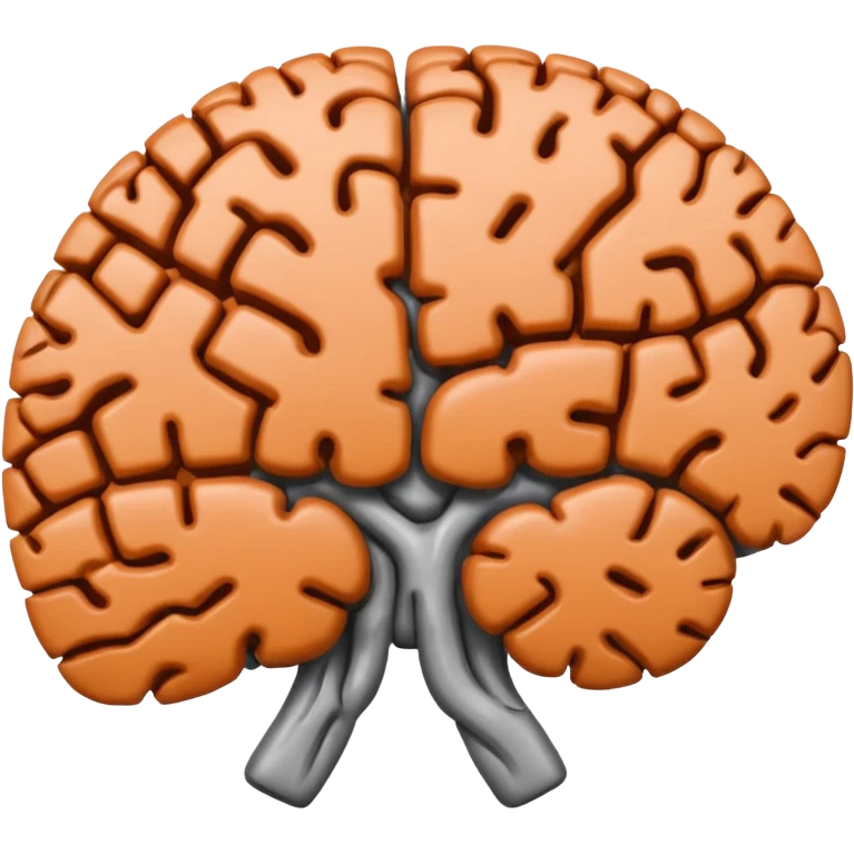 a fuzzy brick inside of a brain emoji