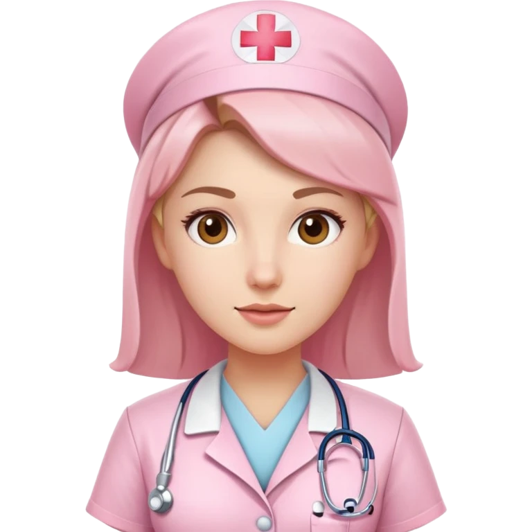 Nurse with light pink clothe emoji