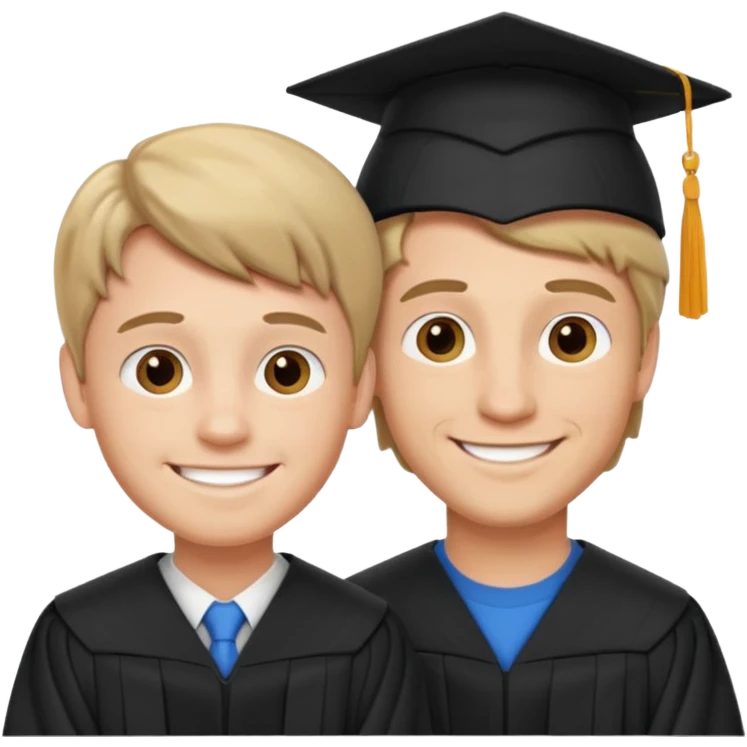 PAPÁ E HIJO EGRESADO emoji