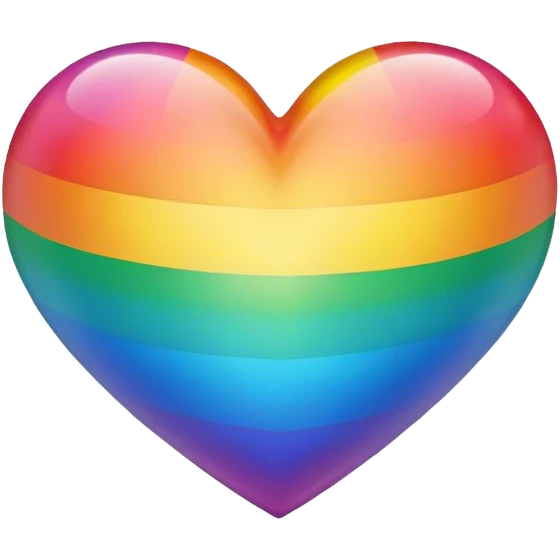  Rainbow heart  emoji