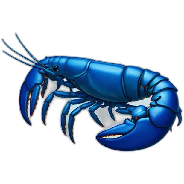 a blue lobster emoji
