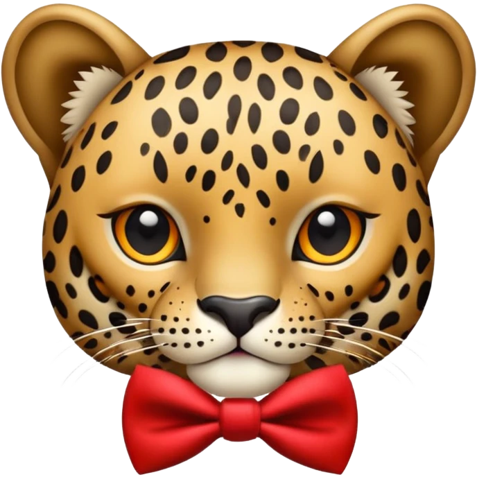 Leopardo con lazo emoji