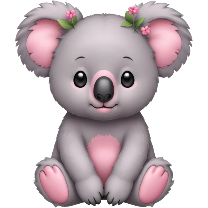 All Pink koala emoji