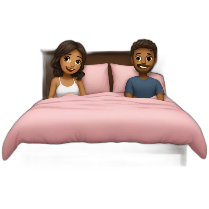Couple au lit emoji