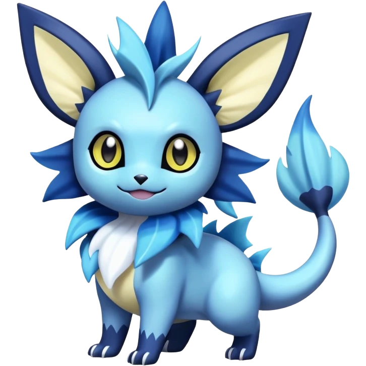 Noibat-Vaporeon-Meowstic-Umbreon-Fakémon-hybrid-creature (full body)  emoji